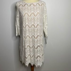 3/$30! RN Studio NWT cream ivory / nude dress size 10p